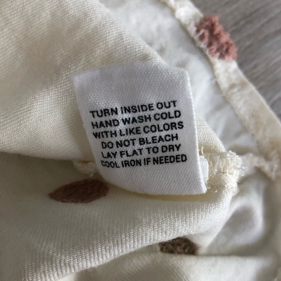 Mine White Polkadot Blouse Size Large - Picture 9 of 9